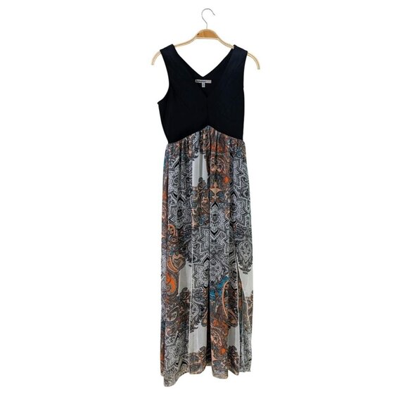 Boho Maxi Dress Sleeveless Black - Picture 1 of 8